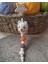 Isme Özel Ahşap Bebek Emzik Zinciri Amigurumi Ayı Yenidoğan Isimli Emzik Askısı 2