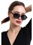 Unisex Siyah Vintage Kemik Güneş Gözlüğü 5