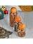Cam Kavanoz Takımı 3 Boy Ahşap Top Kapaklı 1