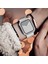 Apple Watch Elmas Cam+Kasa Koruyucu 45MM Zarif Şık Tasarım Akıllı Saat Koruyucu Kılıfı 5