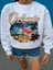 Flamingo Baskılı Şardonlu Sweatshirt 4