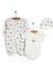 HelloBaby Yenidoğan Bebek Sevimli Fil Kendinden Eldivenli Tulum-Body- Şapka 3lü Set Unisex 2