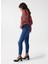 Orta Bel Slim Paça Cropped Fit Mavi Kadın Denim Pantolon 21006983 2