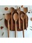 Ahşap Tahta Servis, Sunum Kaşığı ve Spatula Seti - El Yapımı - Ceviz Ağacı 2