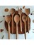 Ahşap Tahta Servis, Sunum Kaşığı ve Spatula Seti - El Yapımı - Ceviz Ağacı 3