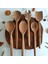 Ahşap Tahta Servis, Sunum Kaşığı ve Spatula Seti - El Yapımı - Ceviz Ağacı 6