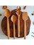 Ahşap Tahta Servis, Sunum, Kaşık Spatula ve Salata Servis Kaşığı Seti - El Yapımı - Zeytin Ağacı 2