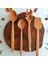 Ahşap Tahta Servis, Sunum, Kaşık Spatula ve Salata Servis Kaşığı Seti - El Yapımı - Zeytin Ağacı 5