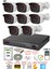 8 Kameralı 5mp 3.6mm Lens 2mp Görüntü 36 Led Gece Görüşlü FullHd Güvenlik Kamerası 2236 320GB 1
