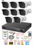 8 Kameralı 5mp 3.6mm Lens 2mp Görüntü 36 Led Gece Görüşlü FullHd Güvenlik Kamerası 2236 320GB 2