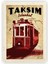 Taksim Tramvay Ahşap Poster 20X29 cm 1
