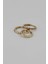 Zirkon Üçlü Gold Mini Halka Küpe Seti 3