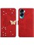 Honor 90 Lite 5g Için Cüzdan Kelebek Kapağı Ayarlanabilir Boyun Kayışı Crossbody Lanyard Kılıf (Yurt Dışından) 4