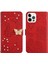 iPhone 15 Pro Max Için Cüzdan Kelebek Kapağı Ayarlanabilir Boyun Kayışı Crossbody Lanyard Kılıf (Yurt Dışından) 4