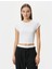 Basic Modal Tişört Slim Fit Ribanalı Kısa Kollu Bisiklet Yaka 3