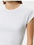 Basic Modal Tişört Slim Fit Ribanalı Kısa Kollu Bisiklet Yaka 5