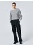 Bisiklet Yaka Sweatshirt Beli Eskitme Detaylı 2
