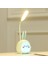 Taşınabilir LED Masa Lambası Katlanabilir Işık Sevimli Karikatür Masa Lambası LED Okuma Işığı Göz Koruyucu Gece Lambası Mavi (Yurt Dışından) 5