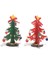 2pcs Noel Süslemeleri Küçük Yılbaşı Ağacı Süsleri Ahşap Mini Yılbaşı Ağacı Masa Süslemeleri (Yurt Dışından) 2