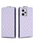 Xiaomi Redmi Için Note 12 Pro+ 5g Deri Stand Kapağı Rhombus Rhombus Baskılı Dikey Flip Kart Yuvaları Telefon Kılıfı-Mor (Yurt Dışından) 1