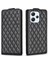 Xiaomi Redmi 12 4g Dikey Flip Stand Kapağı Damla Geçirmez Deri Kart Tutucu Telefon Kılıfı-Siyah (Yurt Dışından) 1
