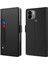 Xiaomi Için Poco C51 4g Pu Deri Stand Kılıf Kılıf Tutucu Telefon Kapağı Ayna-Siyah (Yurt Dışından) 1