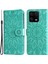 Xiaomi 13 Pro 5g Için Anti Drop Telefon Kılıfı Pu Deri Ayçiçeği Baskılı Stand Cüzdan Koruyucu Folio Flip Kapak Bilek Kayışı Ile-Yeşil (Yurt Dışından) 1