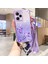 Xiaomi Poco X5 Pro 5g/redmi Için Note 12 Pro Speed ​​5g Glitter Rhinestone Gradyan Tpu Telefon Kılıfı Kayışlı-Mor (Yurt Dışından) 1