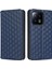 Xiaomi 13 Pro 5g Rhombus Desen Için Pu Deri Flip Telefon Cüzdan Kapağı Manyetik Otomatik Emici Stand Şok Geçirmez Telefon Kasası-Mavi (Yurt Dışından) 1