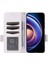 Xiaomi Redmi Için 12 5g/not 12R 5g/poco M6 Pro 5g Katlanabilir Stand Cüzdan Telefon Kabuğu Litchi Doku Pu Deri Cep Telefon Kapağı Kayışlı-Beyaz (Yurt Dışından) 2