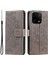 Xiaomi Için 13 Baskılı Mandala Çiçek Pu Deri Kılıf Stand Stand Cüzdan Tam Koruma Telefon Kapağı Strap Ile-Gri (Yurt Dışından) 1