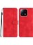 YX0030 Pu Deri Deri Flip Kapak Xiaomi 13 Şok Geçirmez Cüzdan Telefon Kılıfı Baskalı Desen Anti-Drop Telefon Kabuğu-Kırmızı (Yurt Dışından) 1