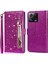 Xiaomi Için 13 Glitter Işıltılı Flip Folio Pu Deri Telefon Kasası Fermuarlı Cep Manyetik Cüzdan Standı Kapak-Mor (Yurt Dışından) 1
