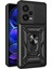 Xiaomi Redmi Için Note 12 Pro+ 5g Kickstand Telefon Kasası Slayt Lens Koruma Pc+ Tpu Telefon Kapağı-Siyah (Yurt Dışından) 1