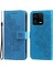 Xiaomi 13 Pro 5g Için Telefon Cüzdan Kapağı Çiçek Baskı Pu Deri Standı Damla Geçirmez Telefon Kılıfı-Mavi (Yurt Dışından) 1