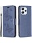 Xiaomi Redmi Için 12 4g Anti-Dest Standı Cüzdan Telefon Flip Case Kelebek Baskılı Deri Kapak-Mavi (Yurt Dışından) 1