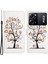 Xiaomi Için Poco X5 Pro 5g/redmi Note 12 Pro Hız 5g Pu Cüzdan Telefon Kılıfı 3D Desen Baskı Anti-Damla Stand Kapağı-Kedi ve Ağaç (Yurt Dışından) 1