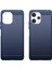 Xiaomi Redmi Için 12 4g/12 5g/not 12R 5g/poco M6 Pro 5g Karbon Fiber Doku Telefon Kılıfı Yumuşak Tpu Fırçalanmış Telefon Kapağı-Mavi (Yurt Dışından) 2