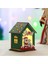 Noel Ahşap Ev Masa Topper Masa Dekor Masaüstü Dekor Noel Süsleri LED Işık Ahşap Ev (Yurt Dışından) 3