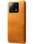 Xiaomi 13 Pro 5g Buzağı Dokulu Cep Telefonu Kapağı Anti-Fall Pu Deri Kaplamalı Pc Cep Telefon Kılıfı-Turuncu (Yurt Dışından) 1