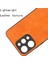 Xiaomi Redmi 12 4g Için Telefon Kapağı Dikiş Hattı Damla Kanıtı Pu Deri Kaplamalı Pc+Tpu Geri Kılıf-Turuncu (Yurt Dışından) 2