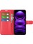 Xiaomi Redmi Için Note 12 Pro+ 5g Litchi Doku Cüzdan Telefon Kapağı Stand-Kırmızı (Yurt Dışından) 2