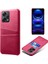 Xiaomi Redmi Için Note 12 Pro+ 5g Telefon Geri Kapak Pc+ Pu Deri Telefon Kılıfı Çift Kart Yuvalı-Gül (Yurt Dışından) 1