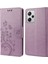 Xiaomi Redmi Için Note 12 Pro+ 5g Stand Telefon Kılıfı Pu Deri Deri Çiçek Kelebek Basılı Cüzdan Kapağı-Light Purple (Yurt Dışından) 1