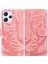 Xiaomi Redmi 12 4g Için Baskılı Tiger Pu Deri Cüzdan Kapağı Anti-Drop Telefon Stand Kılıfı-Pembe (Yurt Dışından) 1