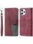 Xiaomi Redmi Için 12 4g Stil 004 Bilek Kayışı Birleştirme Cilt Deri Deri Kılıf Rfıd Blomak Cezanı Katılılık Kapak-Kırmızı (Yurt Dışından) 1