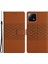 Xiaomi 13 5g Için Pu Deri Telefon Kılıfı Baskılı Rhombus Stand Cüzdan Kapağı-Kahverengi (Yurt Dışından) 1