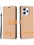 Xiaomi Redmi Için 12 4g Pu Deri+Tpu Telefon Kılıf Kot Cezası Ekleme Cüzdan Stand Kapağı-Kahverengi (Yurt Dışından) 1
