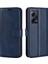 Xiaomi Redmi Için Note 12 Pro+ 5g Telefon Kılıf Buzağı Doku Stand Cüzdan Kapağı-Mavi (Yurt Dışından) 1