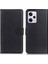 Xiaomi Redmi Için Note 12 Pro+ 5g Litchi Doku Pu Deri Deri Standı Damla Geçirmez Folio Flip Telefon Cüzdan Kapağı-Siyah (Yurt Dışından) 1